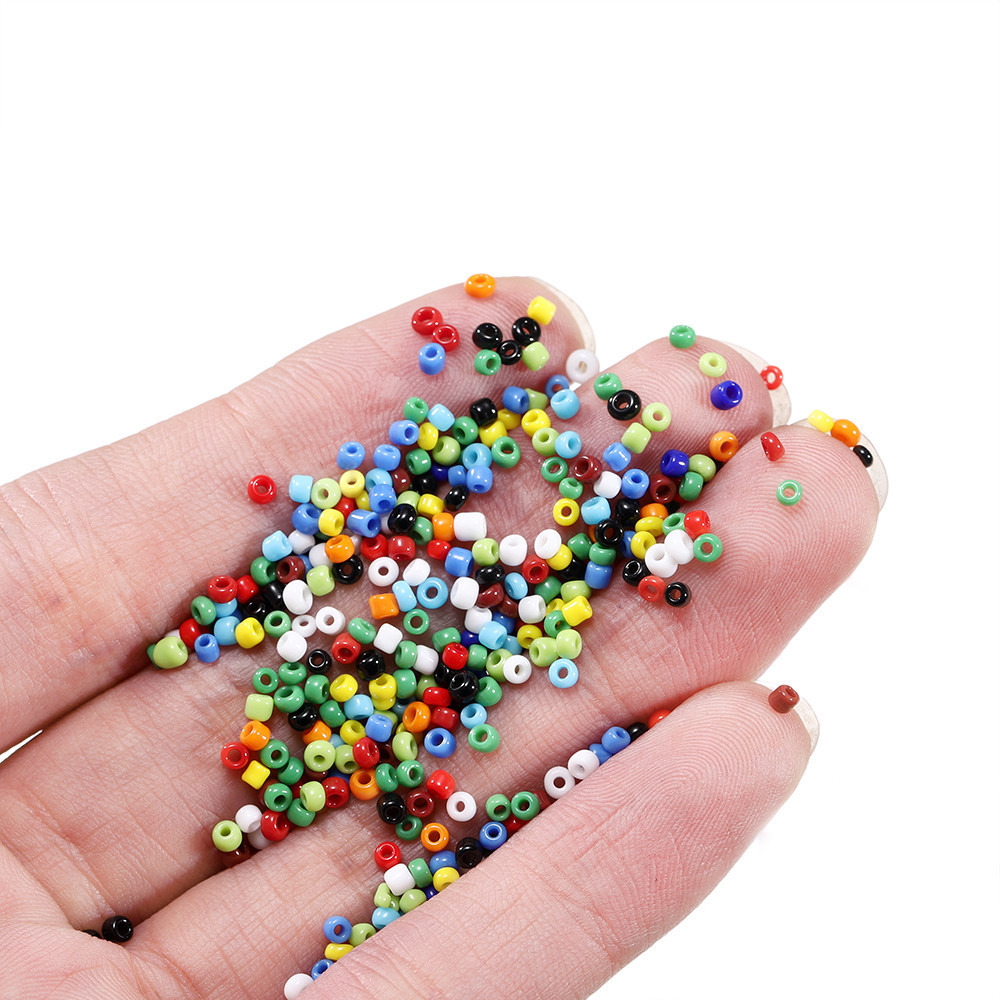 St Kunkka 2mm 500Pcs Glass Rice Beads Seed Beads Sand Beads Czech Glass Beads Can Be Used For