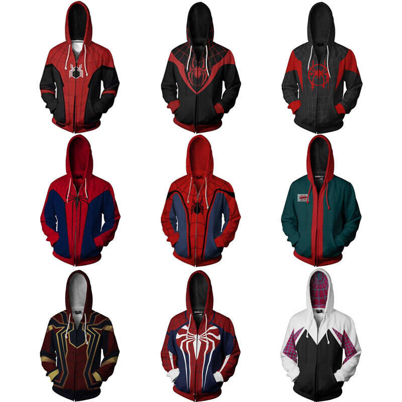 Infinity War Iron Spider Hoodie Sweater Coat Jacket Spiderman - Foto 8