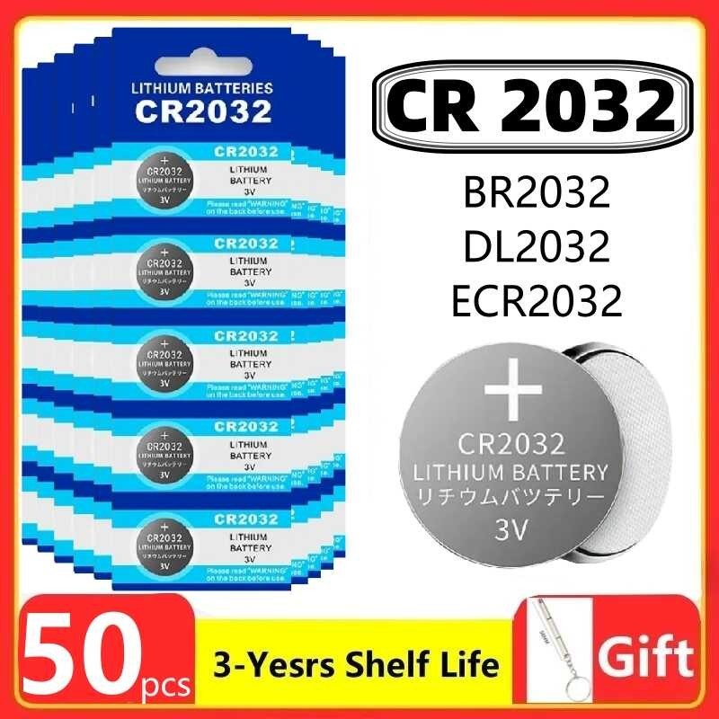 Button Battery 3V Cr2032 Br2032 Dl2032 Ecr2032 Cell Coin Lithium LiIon