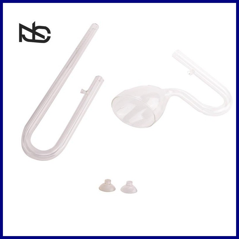 16 mm Aquarium Glass Inflow Outflow Lily Pipe Tube Fish Tank Aquatic ...