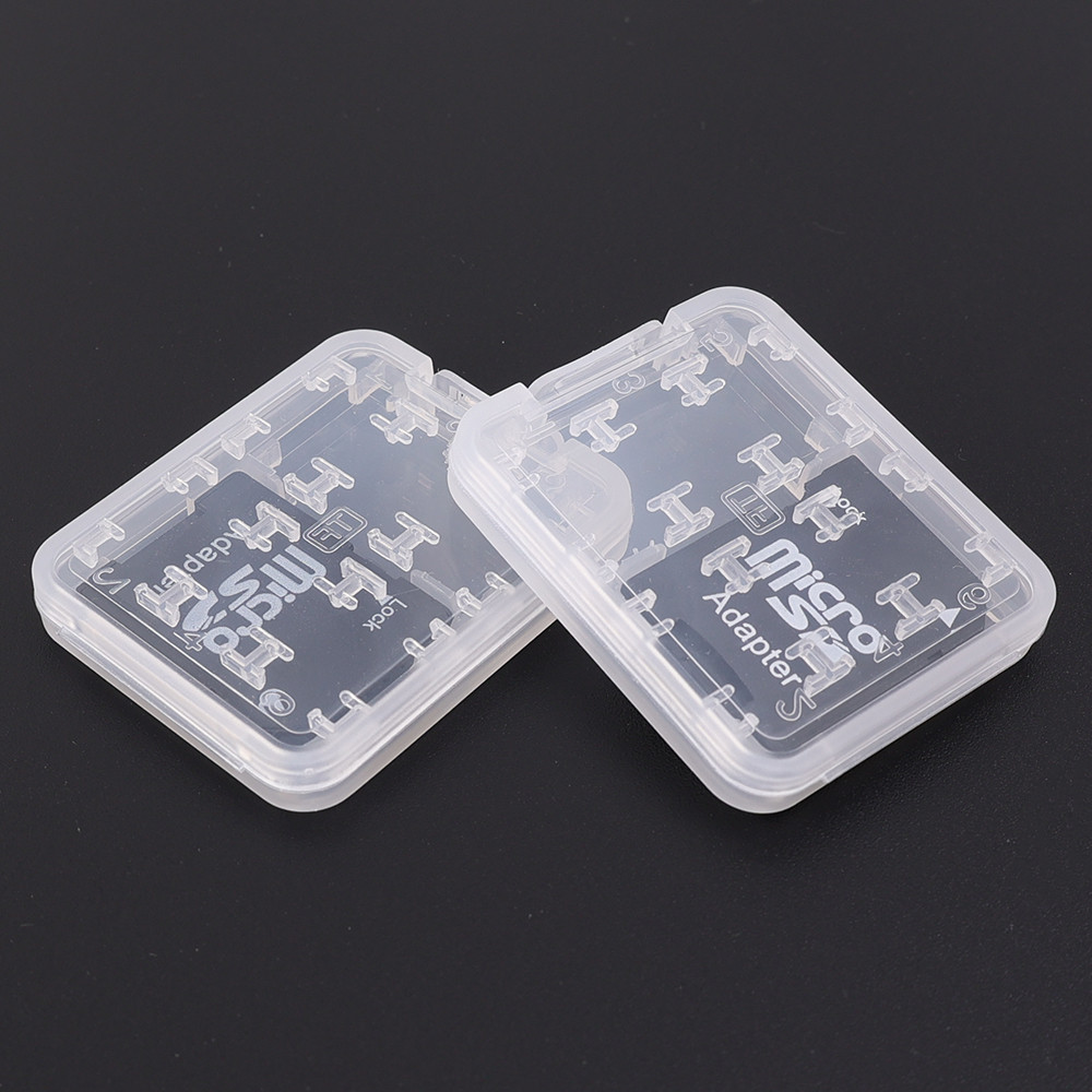 Creative 8 in 1 Big Capacity PP Transparent SIM Card Storage Box Phone ...