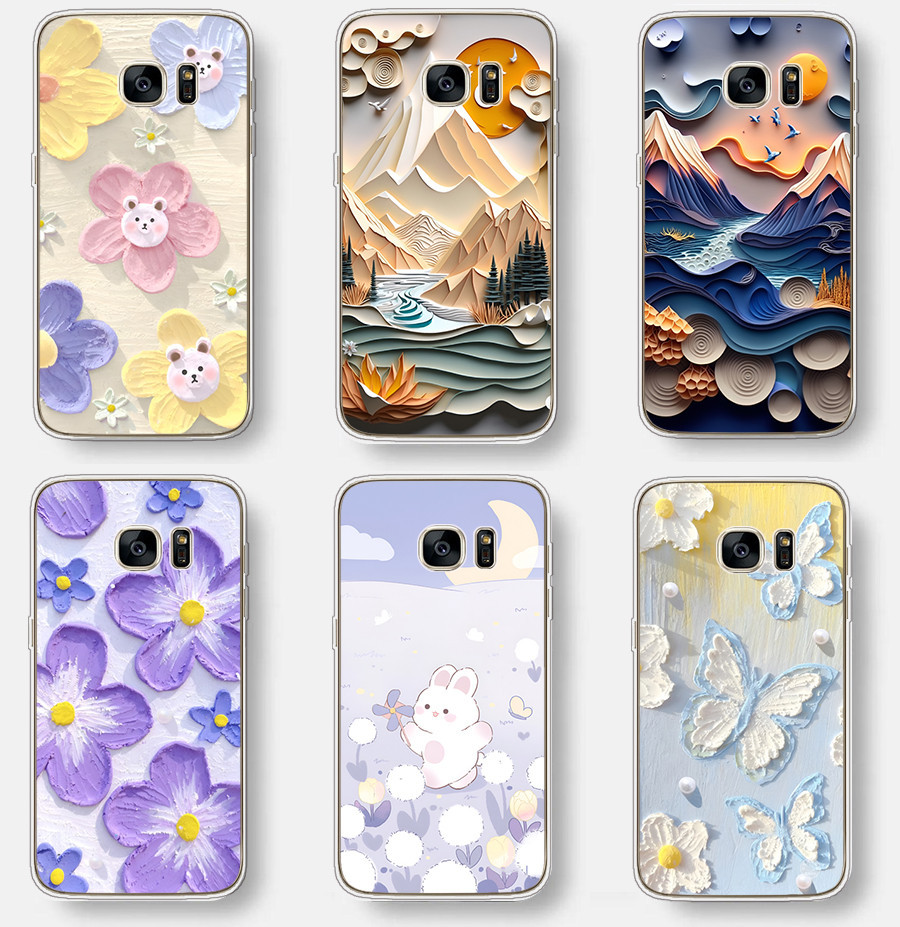 For Samsung Galaxy s7/edge Case TPU Soft Silicon Protecitve Shell Phone ...
