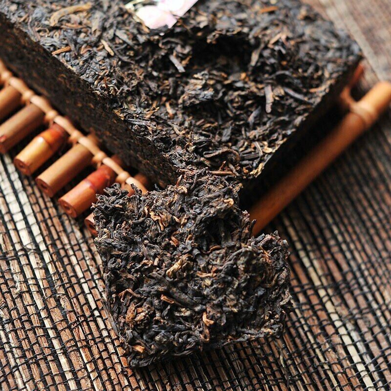 250g Pu-erh Brick Tea Ripe Ecology Puer Tea Yunnan Menghai 7562 TAETEA ...