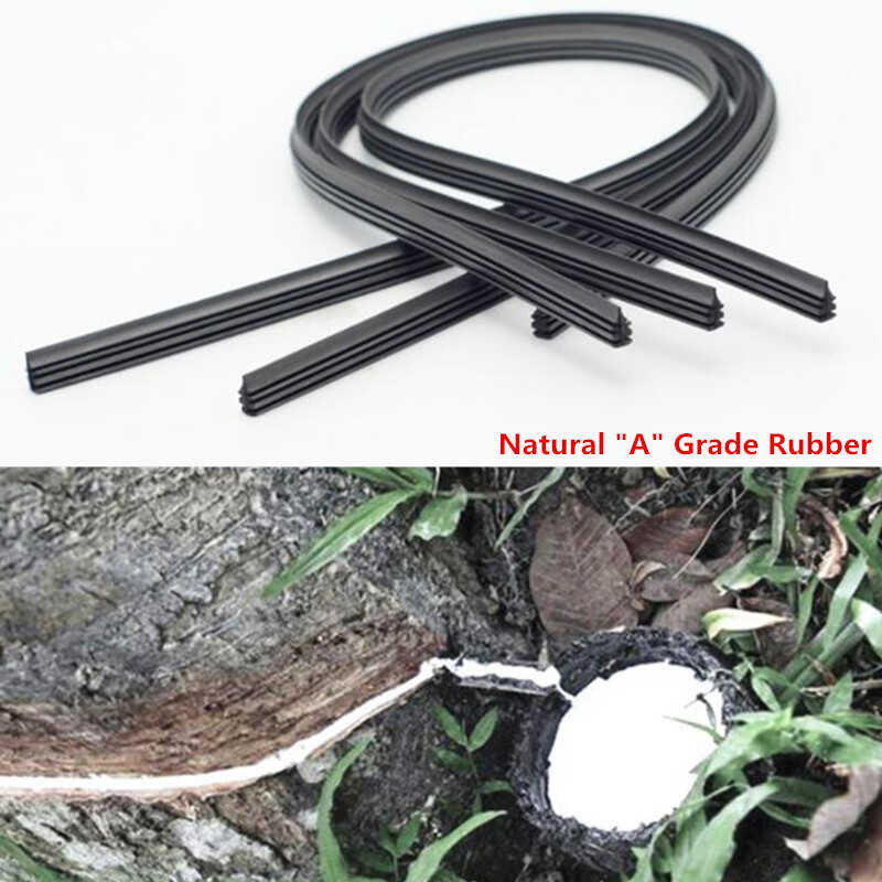 2Pcs Car Windscreen Soft Rubber Strip Wiper Blades Para Sa Mitsubishi