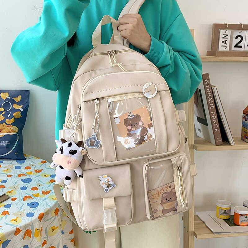 Kawaii Schoolbag For Girls Teenage Cute Schoolbag Student Women ...