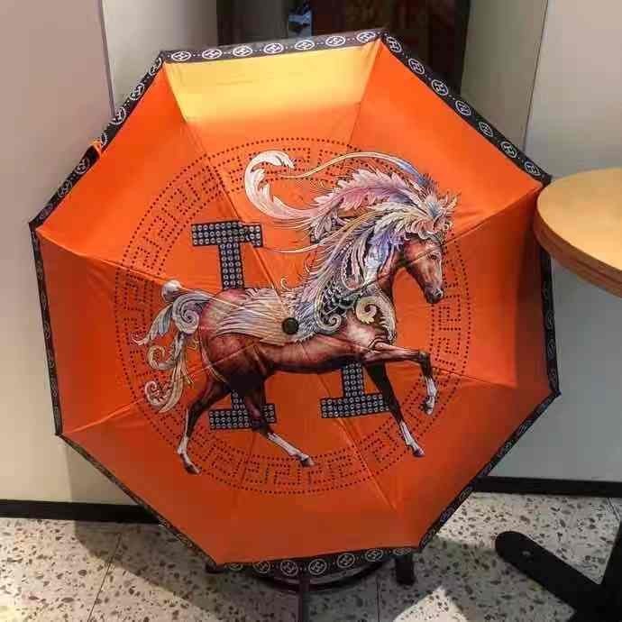 Hermes 2024 New Trendy Brand Umbrella, Big Brand Parasol, Luxurious ...