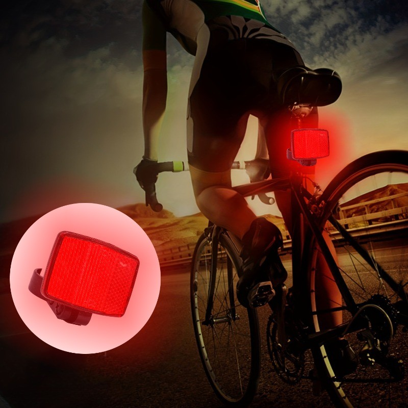Front Rear Bike Bicycle Reflector Set - Bicycle Plastic Reflector ...
