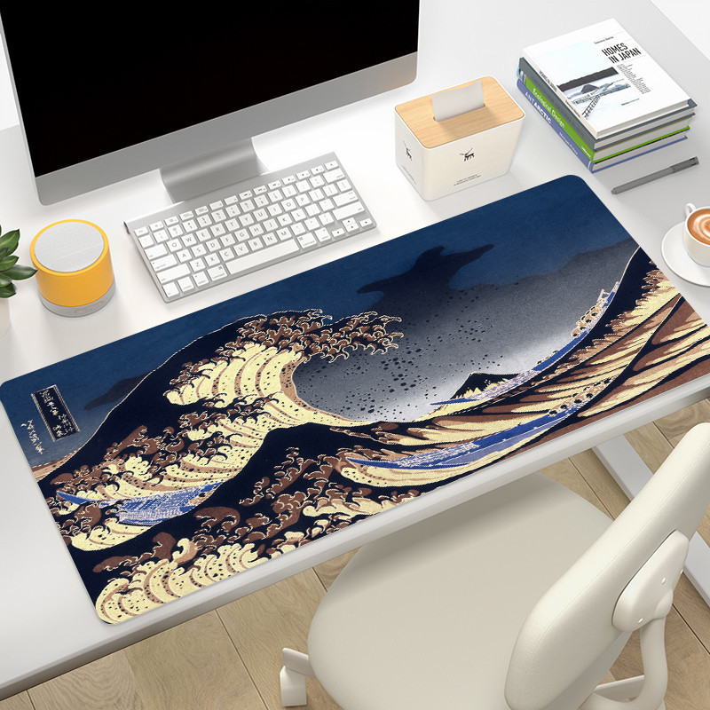 Xxl Mousepad Gamer The Great Wave Kanagawa Keyboard Gaming Mouse Pad ...