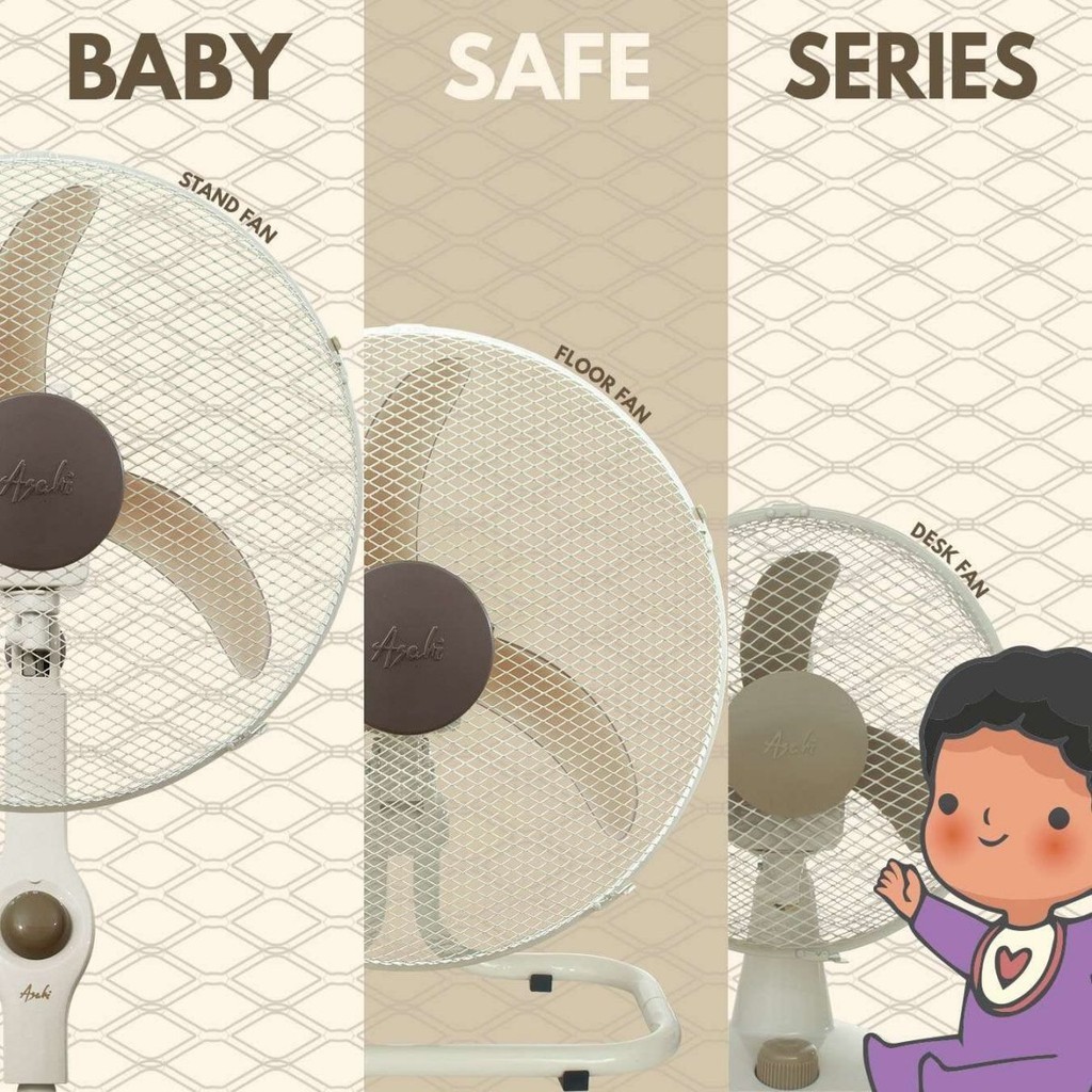 ASAHI Baby Safe 16" Stand Fan | Shopee Philippines