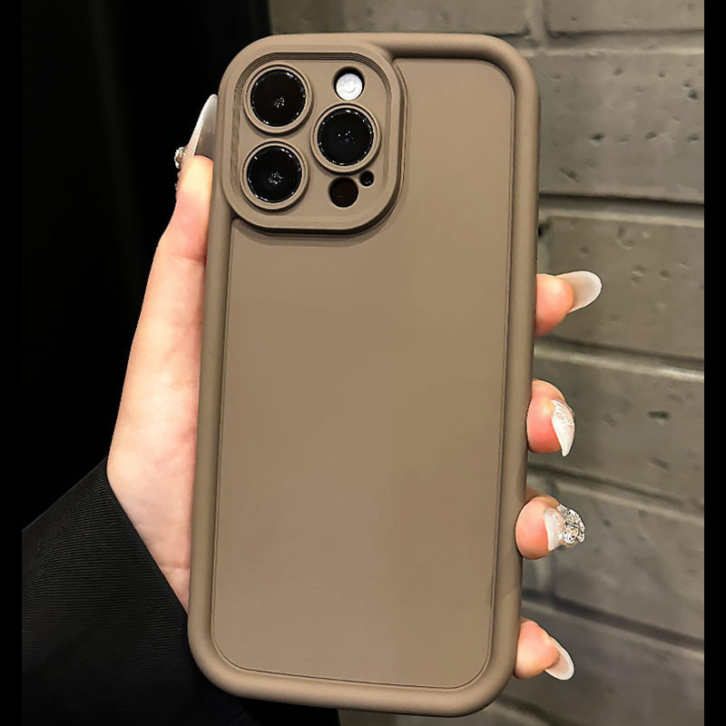 Ibumpers High Quality Simple Fashion Phone Case Black Solid Color ...