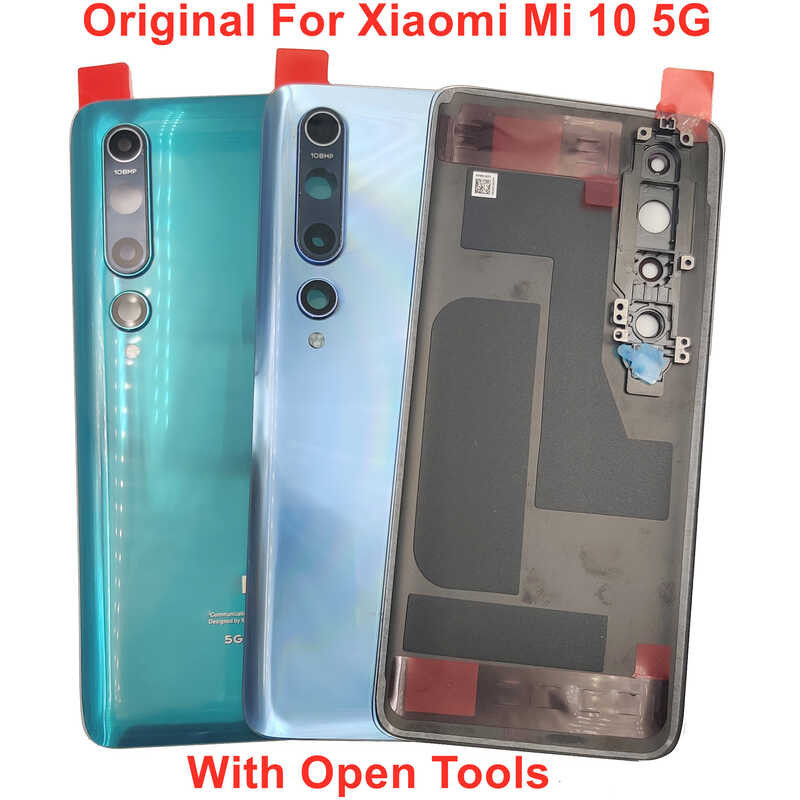 Xiaomi Mi 10 lite Back Cover Struttura Fotocamera Lente Vetro Adesiva
