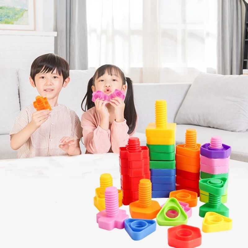 Bolts Toys Child Montessori Screw Building Blocks Interesting Toys
