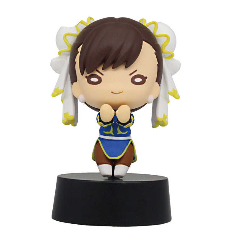 TeeTurtle Reversible Plushie – Street Fighter Ryu & Chun-Li – 4" Soft Stuffed Animal, Two Faces In One