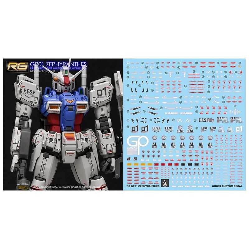 als RG 1/144 Rx-78 Gp01 ZEPHYRANTHES Action Figure Assembly Kit ...