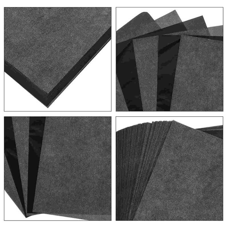 100 Sheets Black Tracing Paper Graphite Carbon Copy Transfer Writing
