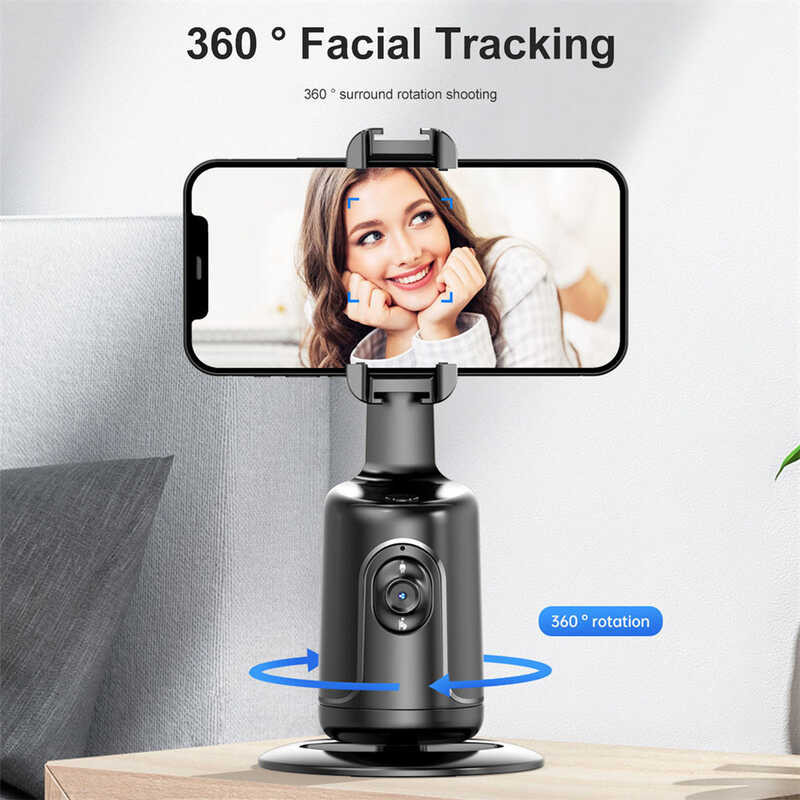 Д P01 Pro 360 Rotation Desktop Stabilizer, AI Following Face Tracking ...