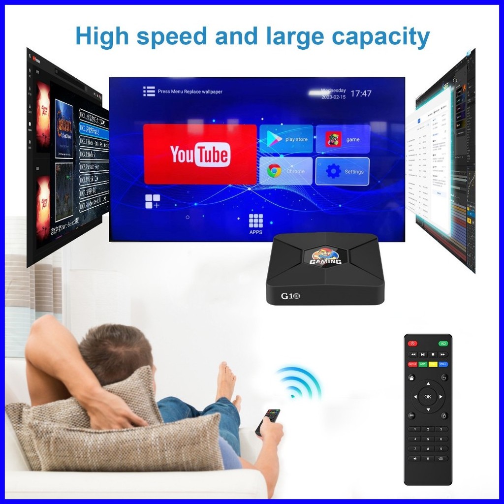 Intelper G10 TV Game Box 1+8GB 4K HD 5G Dual WiFi Android 10 TV Box ...