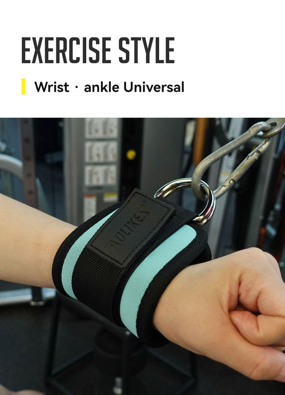 Adjustable Padded Ankle Wrist Cuffs Padded Straps D-Ring Glute Kickback ...