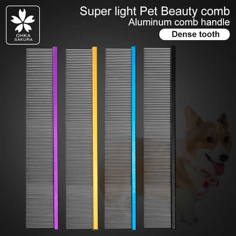 Grooming Color Pet With Dense Teeth M-19 · Light Aluminum Beauty ...