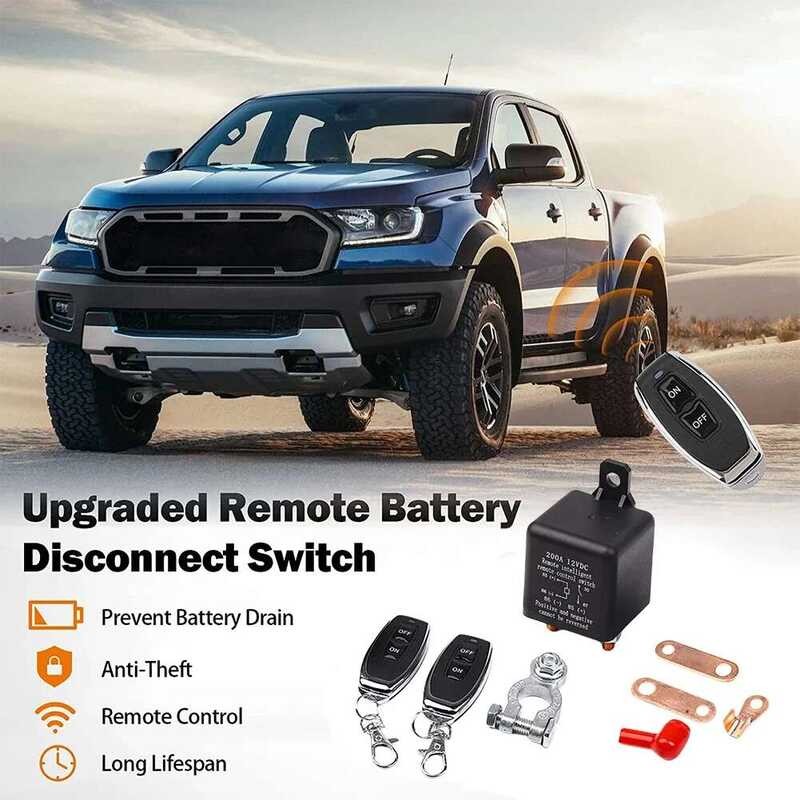 Battery Car Intelligent Breaker DC 12V Wireless Remote Cut Off Isolator ...