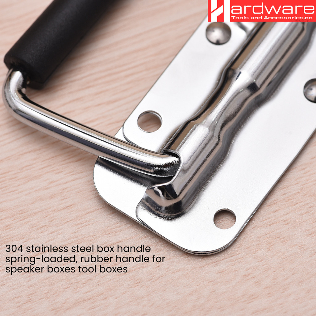 Stainless 304 Folding handle stainless Box Metal Handle Silver Black ...