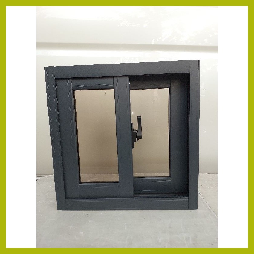 ∝ Aluminum sliding window with screen Matte gray(new aluminum color ...