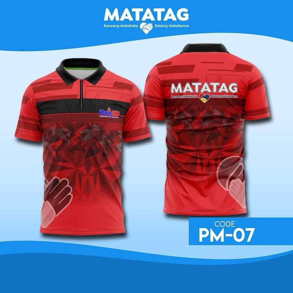 DEP ED MATATAG POLO SHIRT TEACHER'S UNIFORM FULLY SUBLIMATED CODE 3 ...