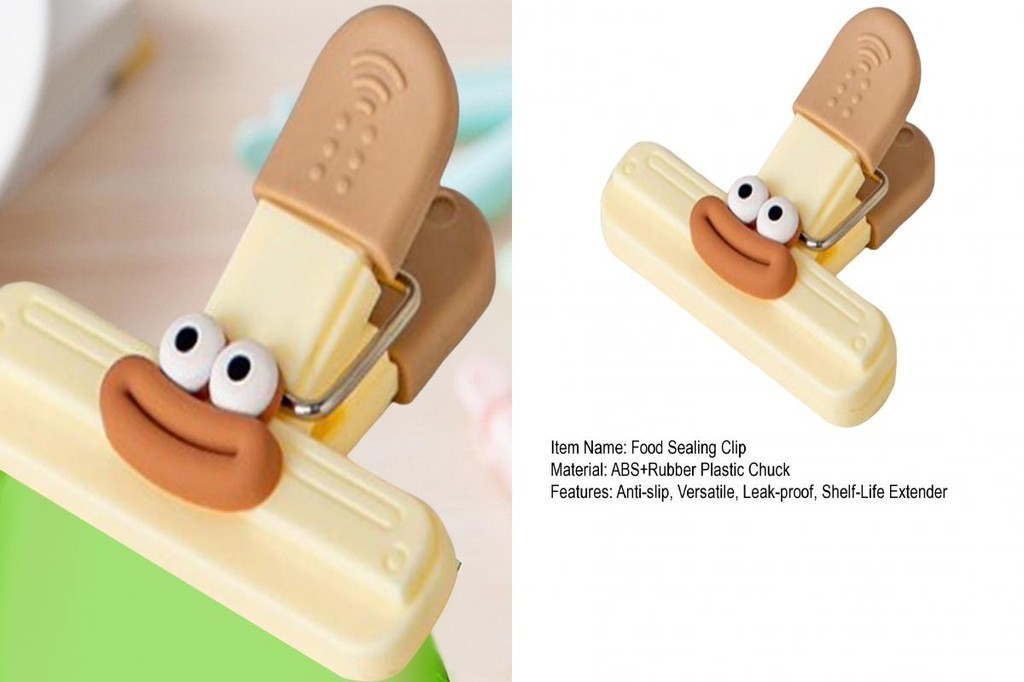 /LO/ Kitchen Chip Clips Food Sealing Clip Novelty Sausage-shaped Lips ...