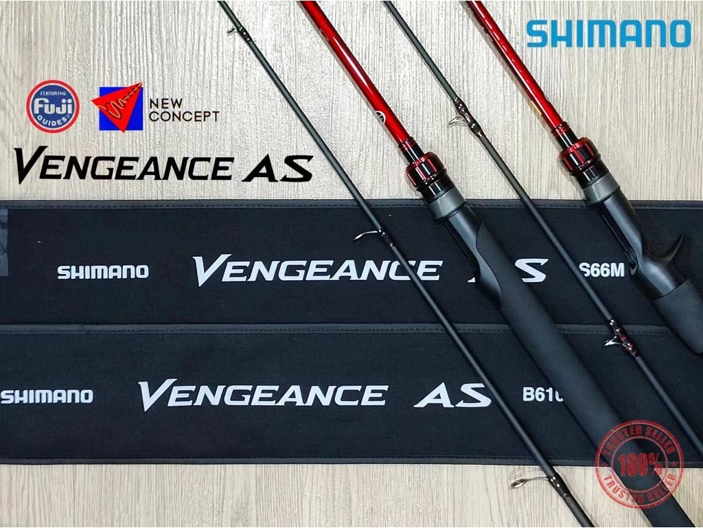 SHIMANO 2023' VENGEANCE AS SPINNING/ BAITCASTING(BC) FISHING ROD