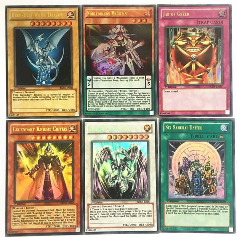 9 112Pcs Yu Gi Oh Cards Anime Holographic English Card Wing Dragon ...