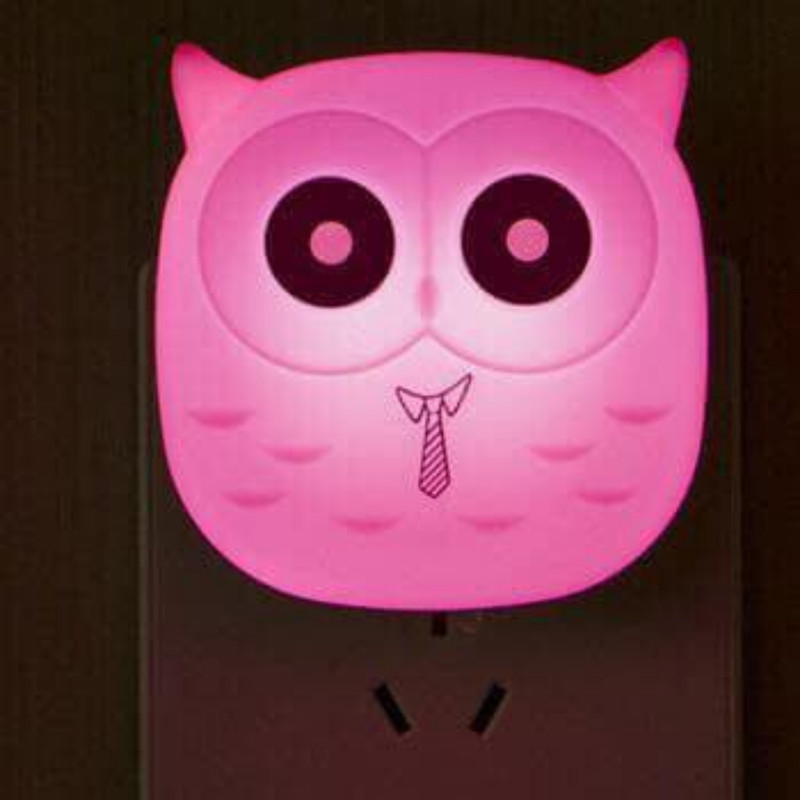 Night Lamp LED Sensor Light Control Dim Light Owl Design Shopee
