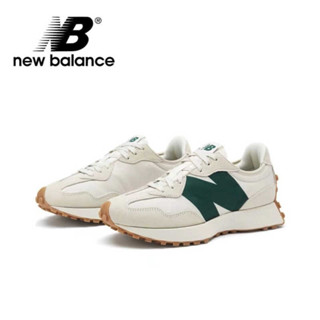 100% Original New Balance NB 327 Gray Green for Men and Women Retro ...