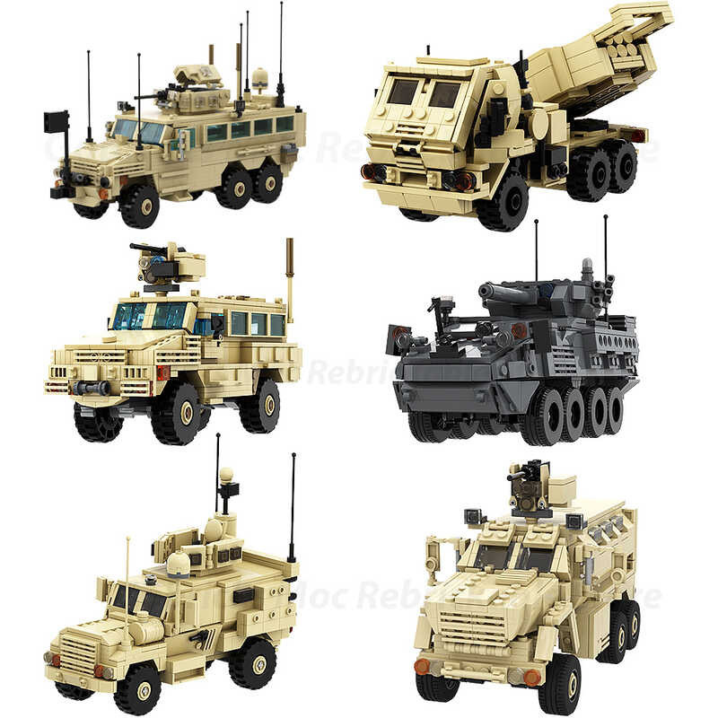 MOC Gobricks MRAP Military Vehicle Serie Bricks Mine Resistant 4X4 Rg ...