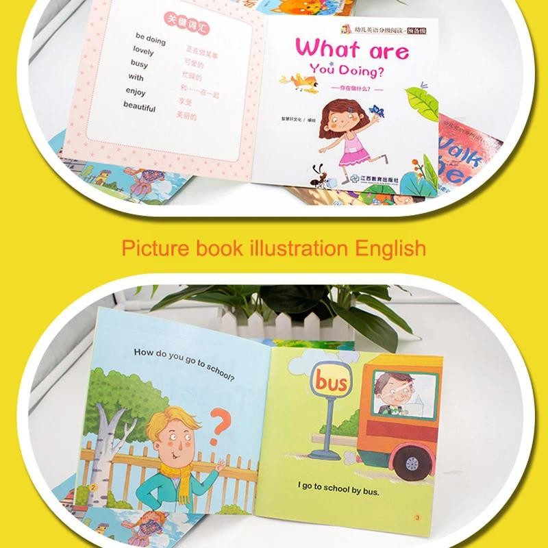 English Books Set Words Learning Picture Book Children Early Childhood ...