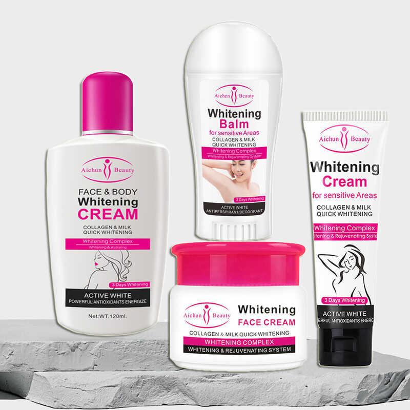 Collagen Milk Whitening Skin Care Set Face Moisturizing Leg Arm Lotion