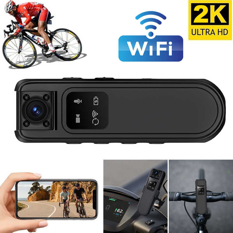 Wifi 2K Mini Law Enforcement Car Video Motorcycle At Bicycle Driving