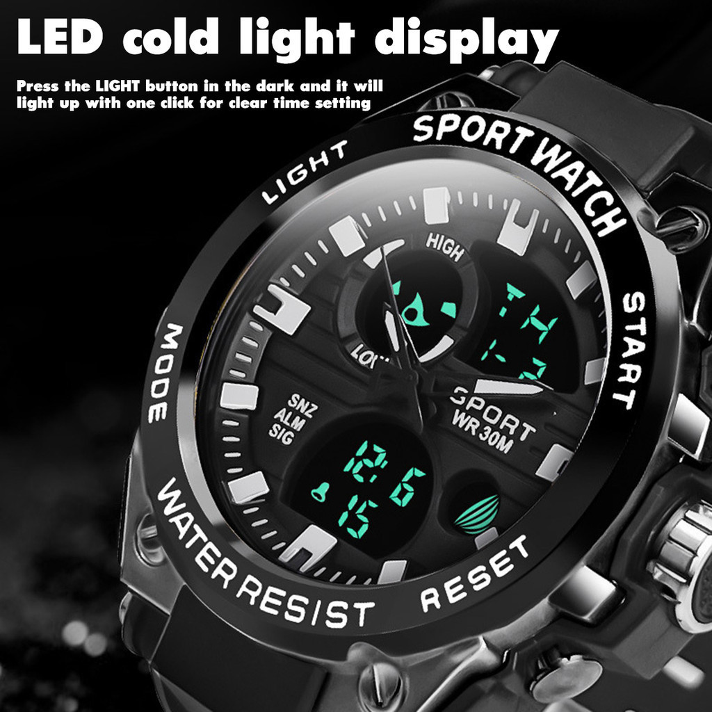 Style Men's Digital Watch Shockproof Mechanical Sports Watch Waterproof ...