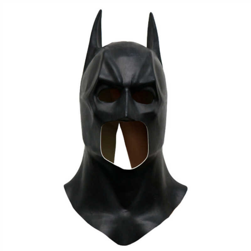 Bat Latex Masks Man Full Head Bruce Wayne Dark Knight Cosplay Bats Mask ...