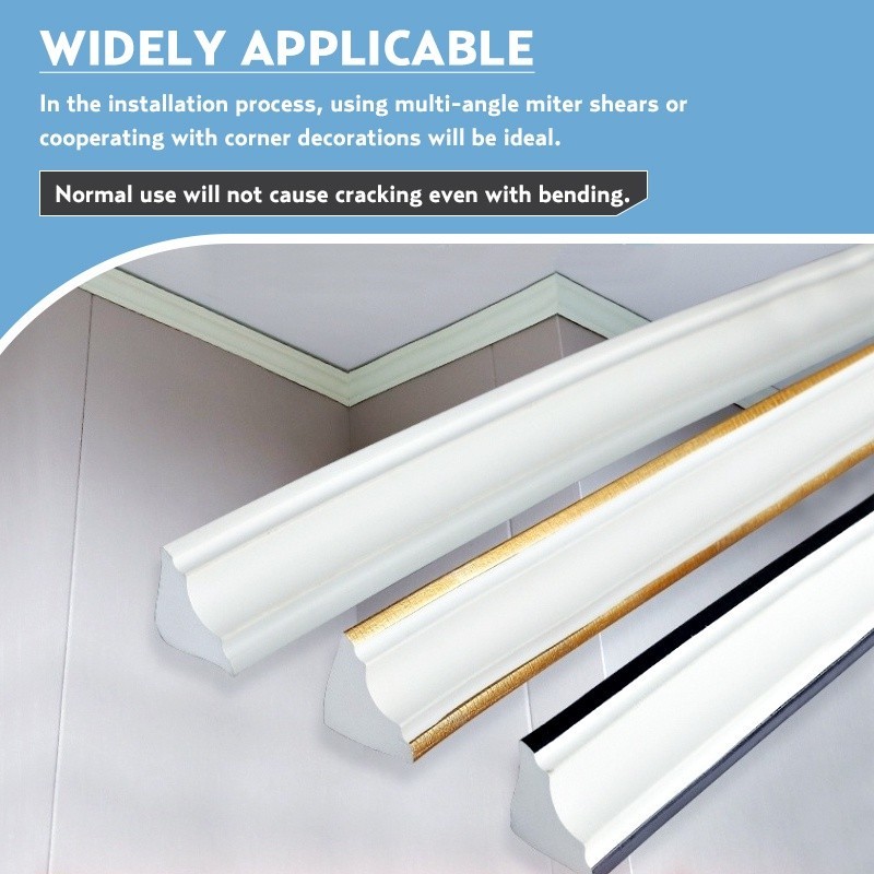 5 Meters Wall Corner Angle Line Ceiling Self-Adhesive Soft Strip Foam ...