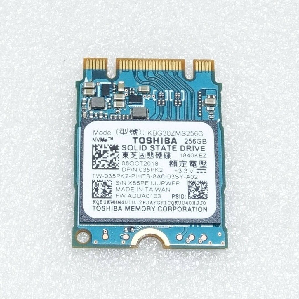 Toshiba M.2 2230 NVme 256GB SSD KBG30ZMS256G