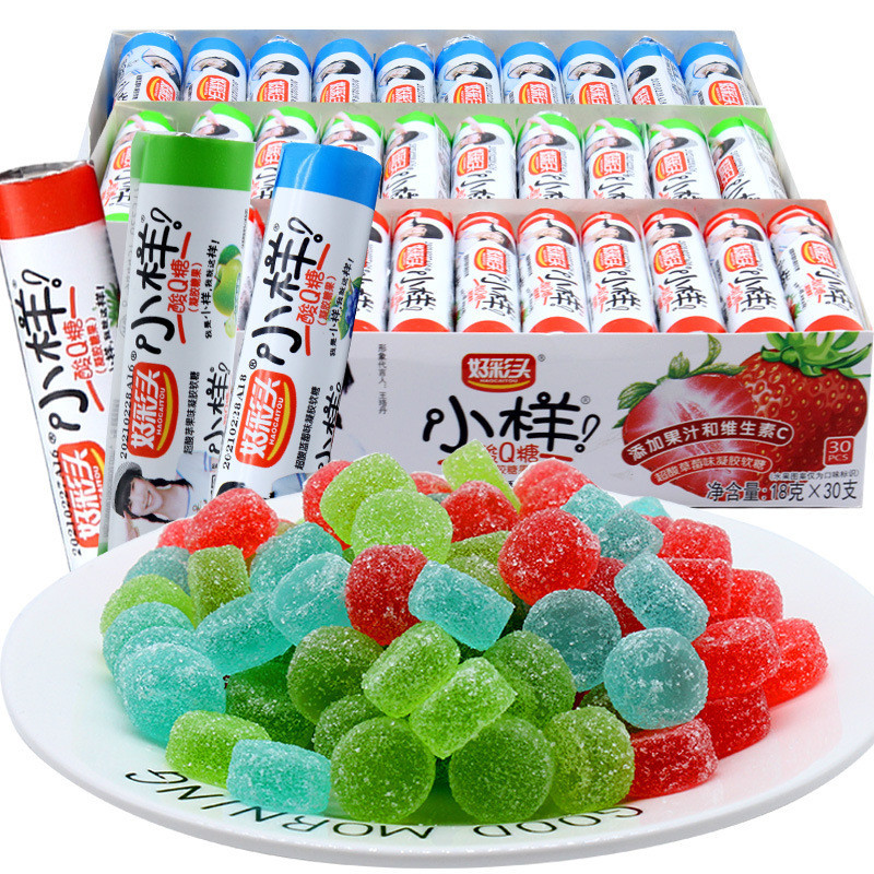 COD Good Luck Sample Sour Q Sugar Bulk Candy Gummy Sour Candy Qq Sugar ...