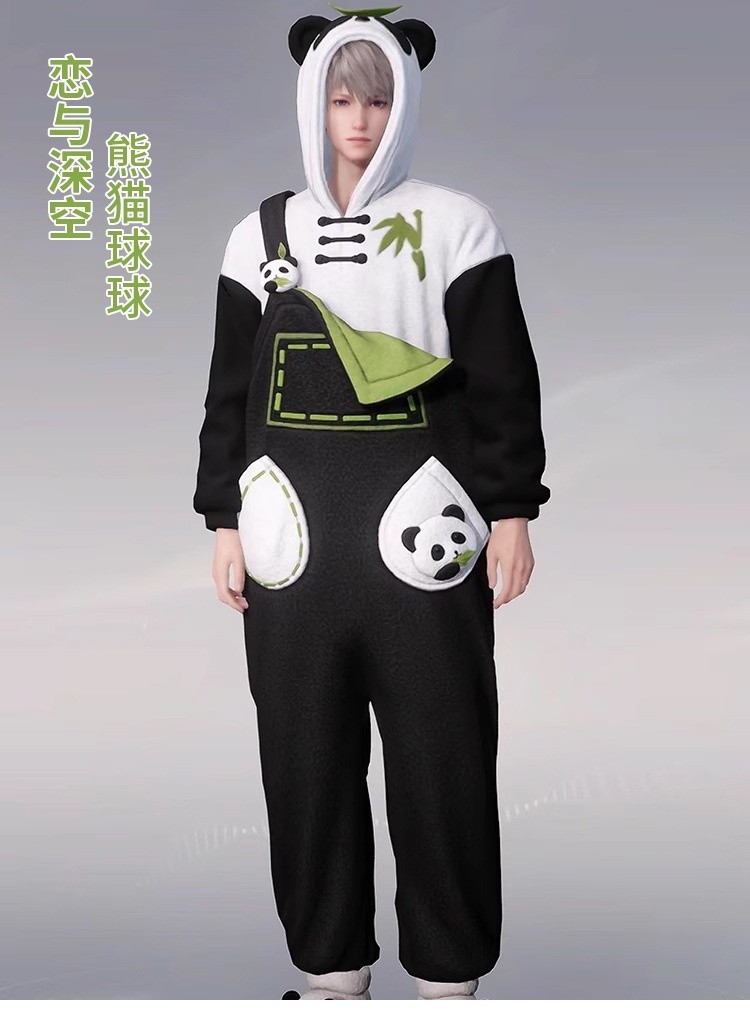 Love and Deepspace Panda Ball Sylus Cos Costume Game Cosplay Full Set ...