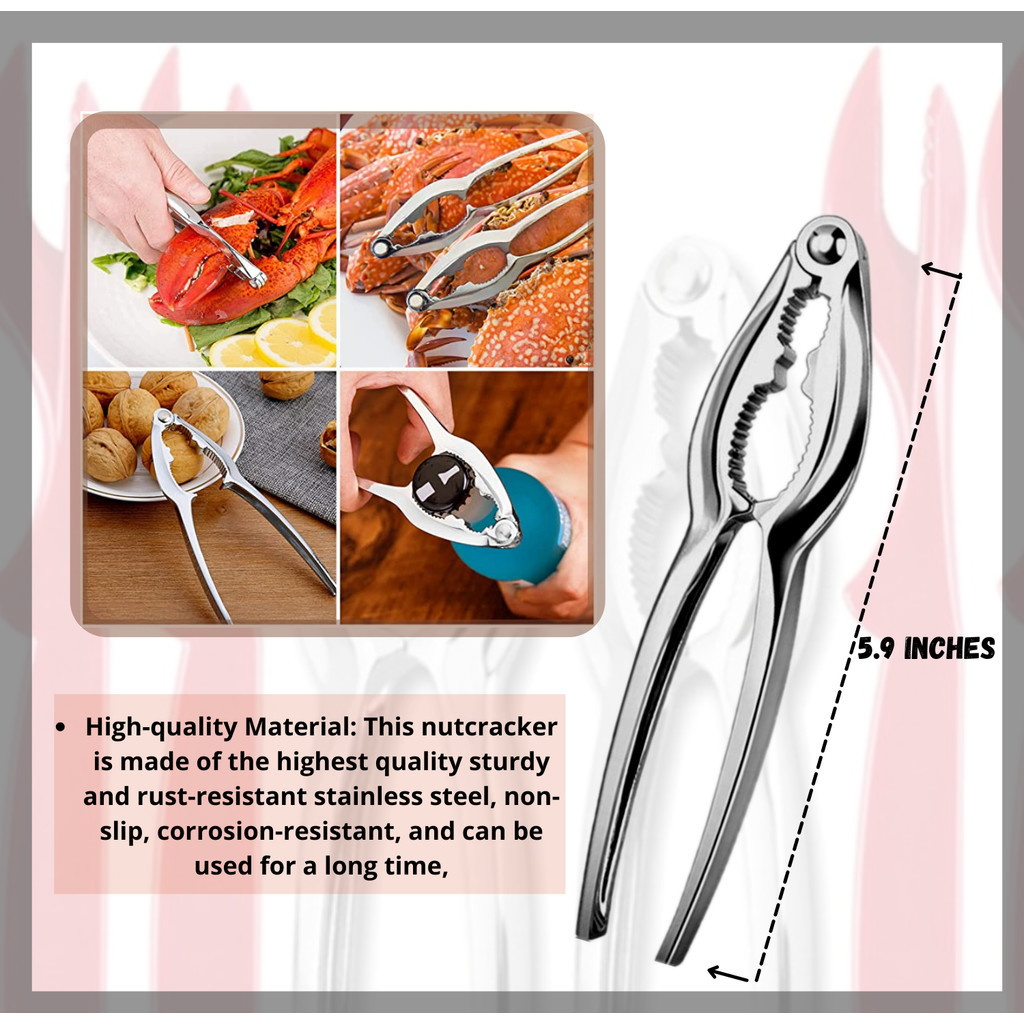 Lobster Crab Cracker Nut Nutcracker Seafood Shell Opener Stainless ...
