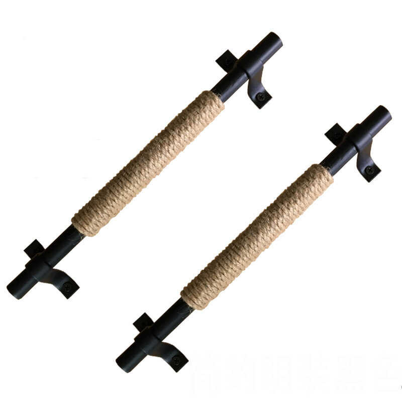 유 Simple Na Malikhaing Retro Hemp Rope Button Para Sa Barn Sliding Door ...