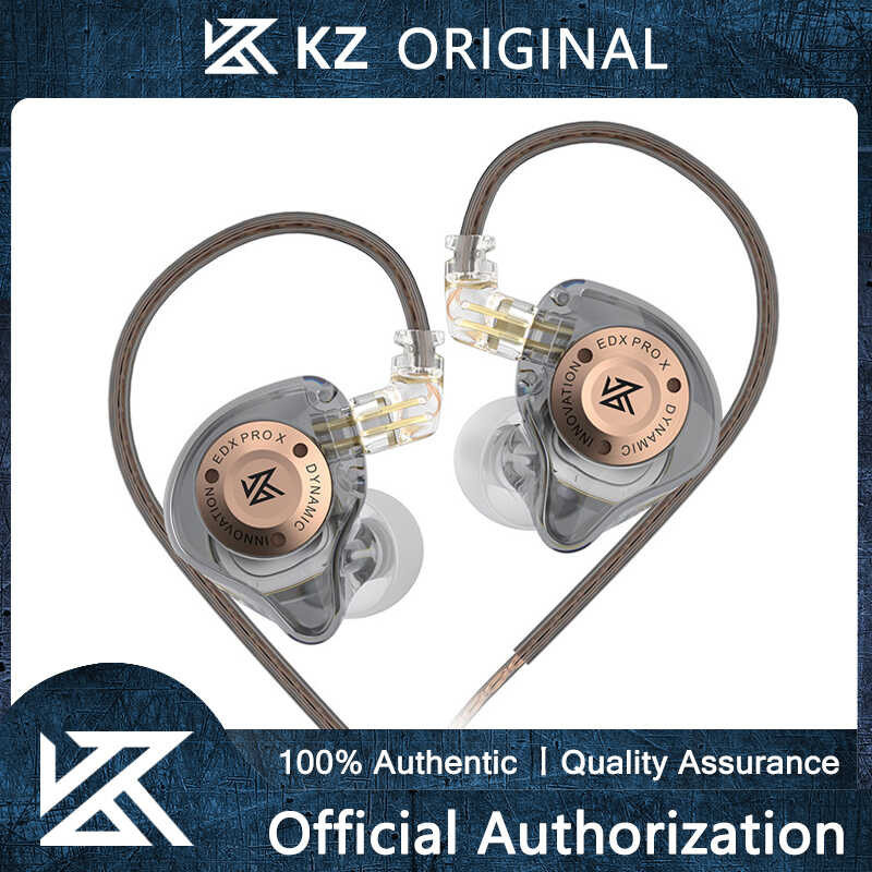 KZ EDX Pro X Dynamic Driver Ear In-Ear Monitoring Earbuds HIFI Bass ...