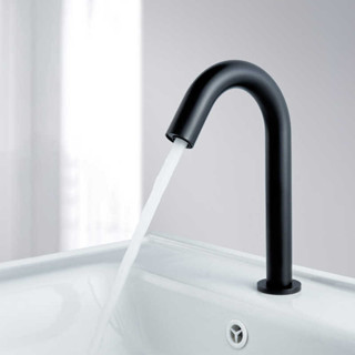 Black Automatic Touch Free Infrared Sensor Bathroom Basin Faucet ...