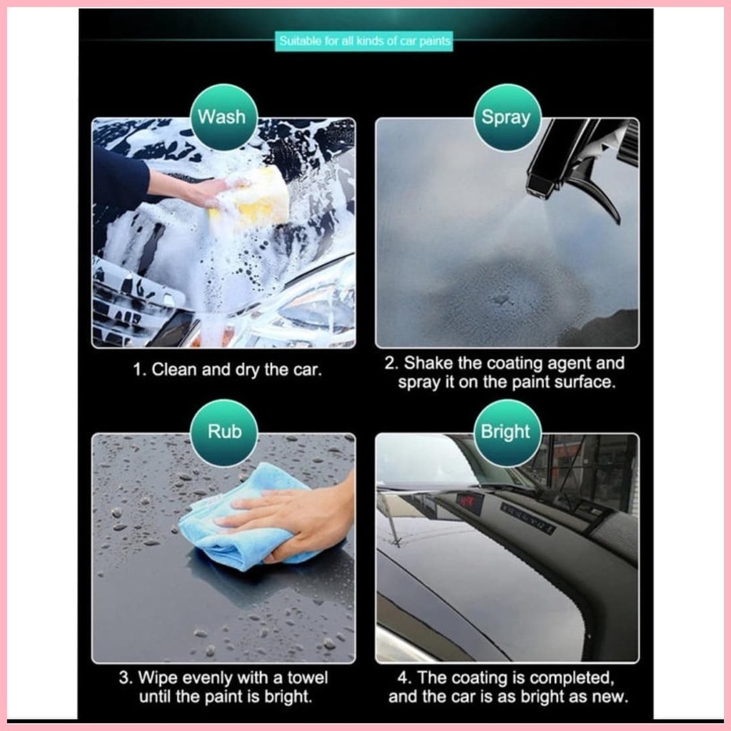 ORIGINAL 9H 500ml Car Repellent Ceramic coating Nano Glass Plated