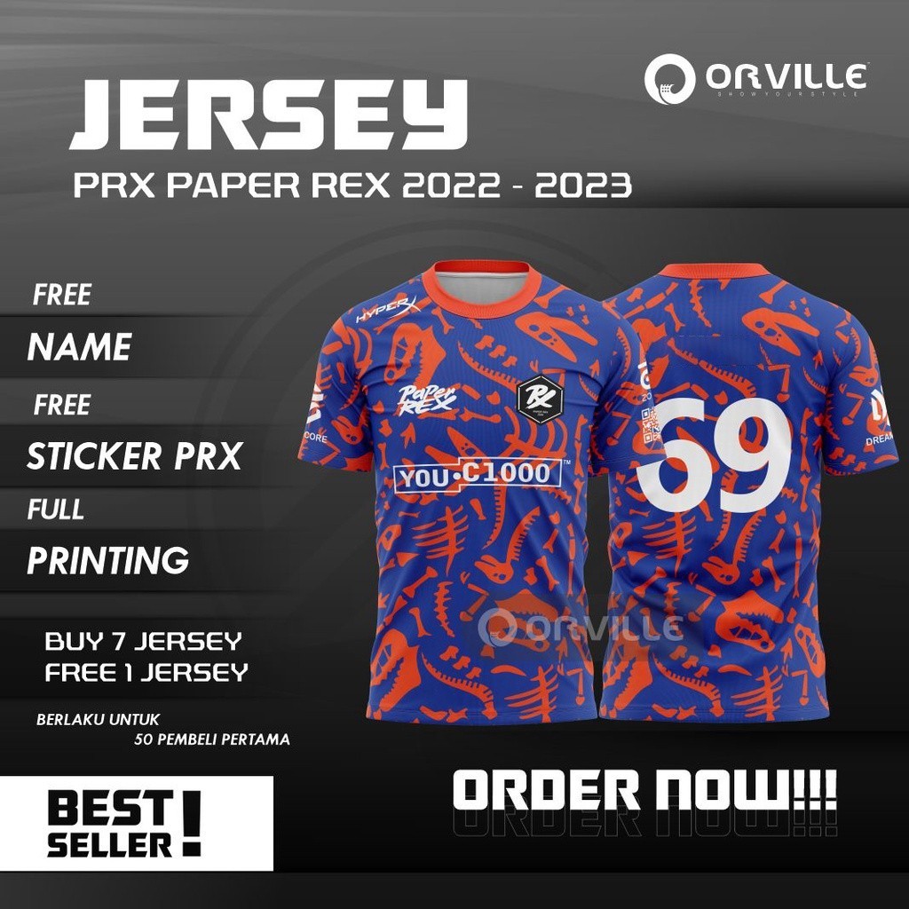 【Free Custom Name & Number】Jersey PRX PAPER REX NEW 2024 24/25 SG/KR ...