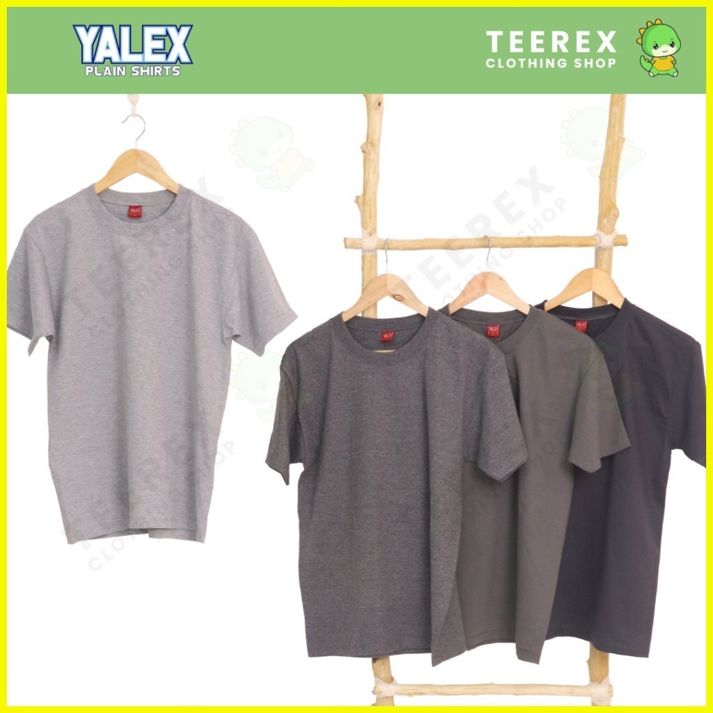 ۞ YALEX PLAIN SHIRT (RED LABEL) SHADE OF GRAY (GRAY ACID BLACK METAL ...