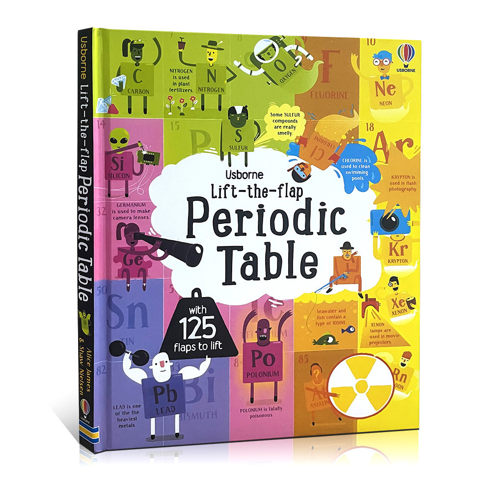 Usborne Lift the Flap Periodic Table Chemical Knowledge 3D Flap Picture ...